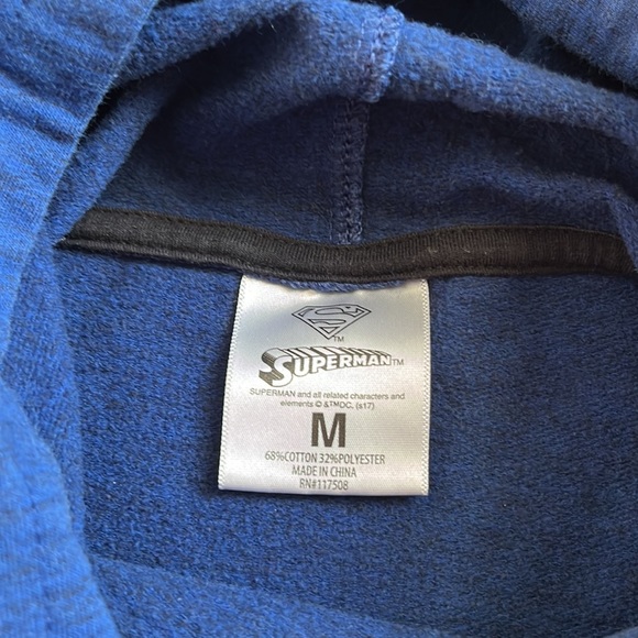 Distressed Official Superman Kids Hoodie Sweatshirt - Picture 4 of 4